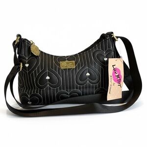 Betsey Johnson  Heart-Quilted Crossbody Bag